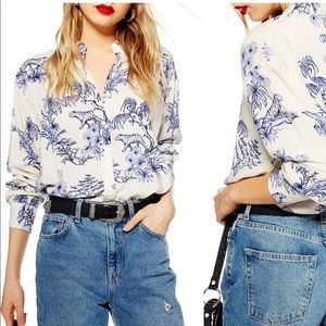 Topshop Tiger Blouse